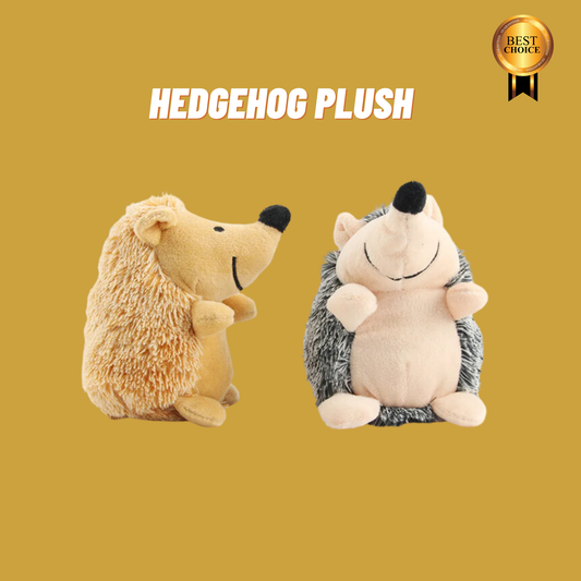 Hedgehog Plush: Soft, Squeaky Hedgehog Toy for Dogs