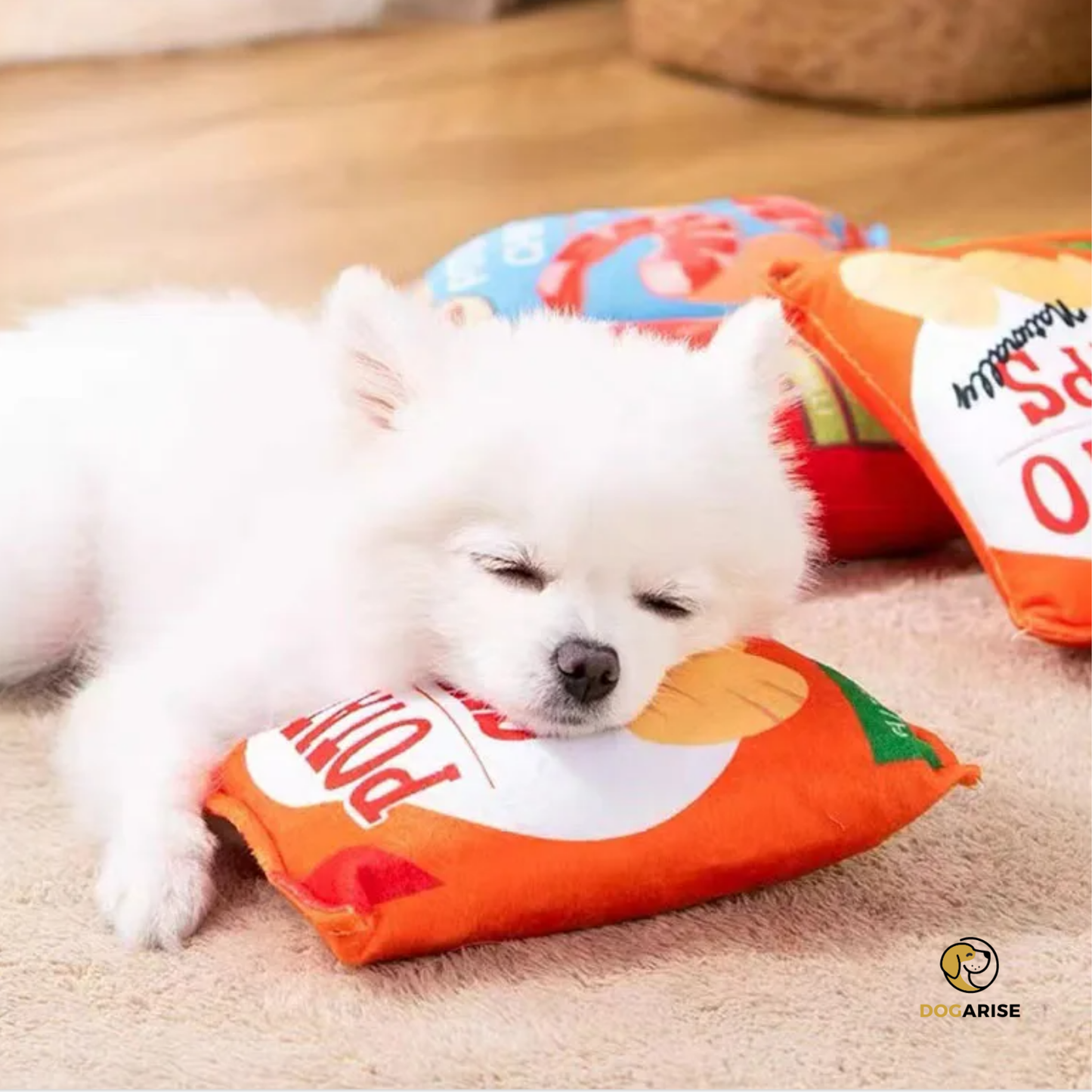 Crisp Bag Plush: Squeaky Potato Chips Bag Dog Toy For Dogs