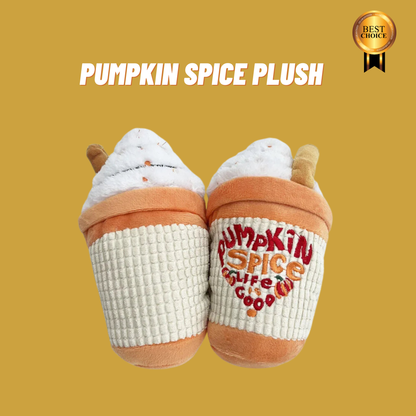 Pumpkin Spice Plush: Squeaky Frappuccino Toy for Dogs