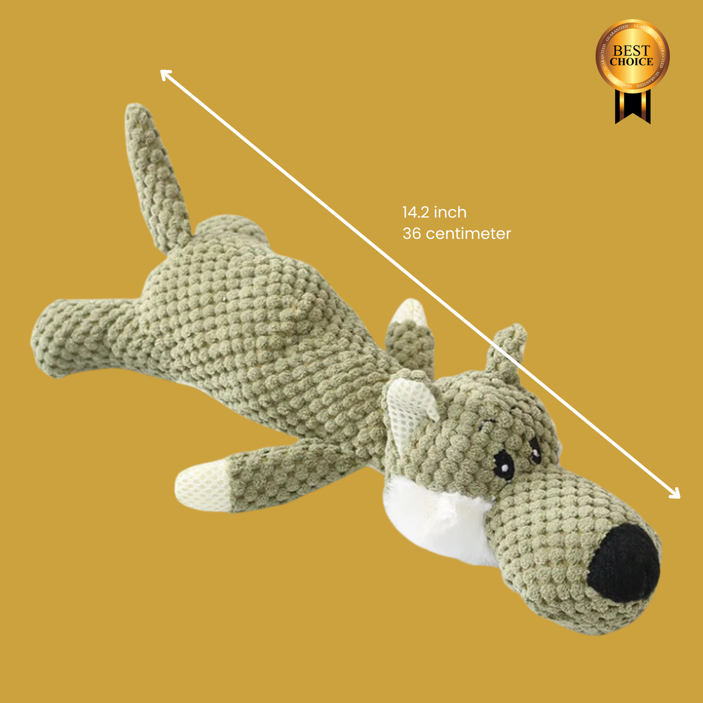 Cartoonster Plush Animal: The Cartoon Inspired Plush Dog Toy [Built-in Squeaker]