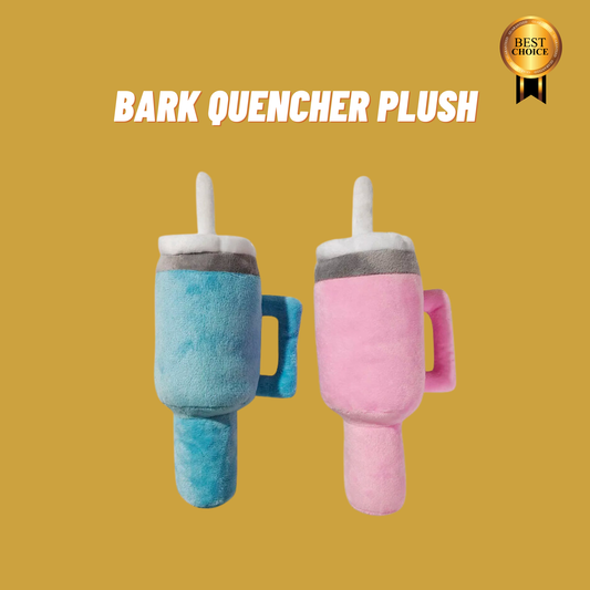 Bark Quencher Plush: Squeaky Quencher Cup-Inspired Dog Toy