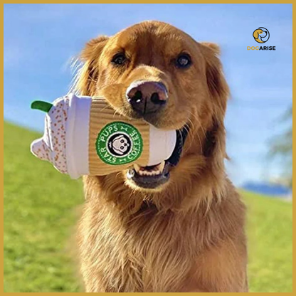 Puppuccino Plush: The Ultimate Latte-Inspired Squeaky Plush Toy for Dogs