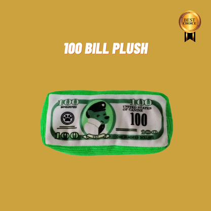 100 Bill Plush by DOGARISE: The 100 Dollar Bill inspired Plush Toy For Your Dog