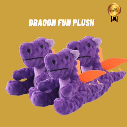 Dragon Plush: Squeaky, Colorful Dragon Toy for Dogs