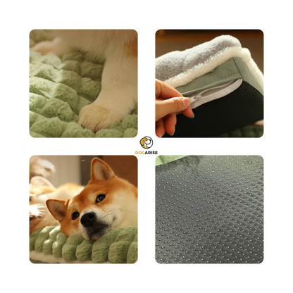 PawPal: Plush Comfort Bed with Headrest