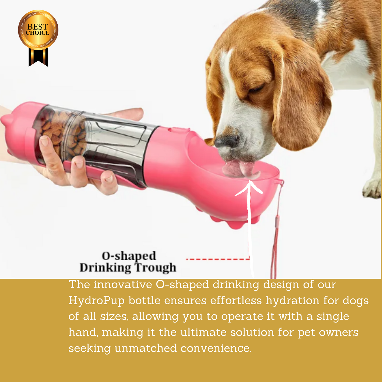 HydraPup™ - The Ultimate 3-in-1 Portable Dog Water Bottle - Dogarise