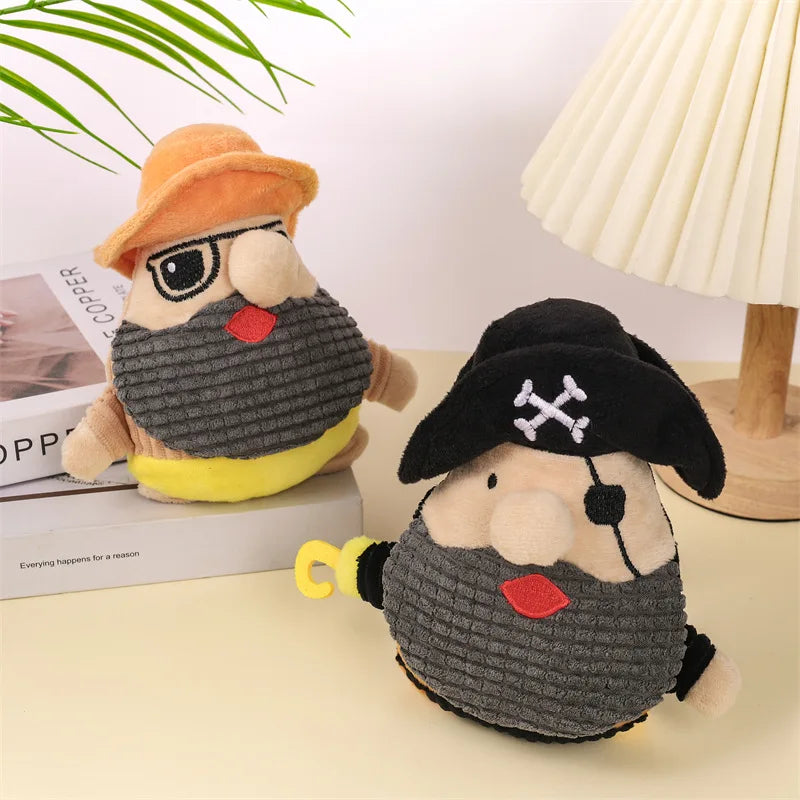 Pirate Plush: Squeaky Pirate Toy for Dogs