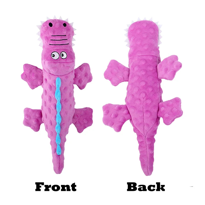 Croco Plush: Crinkly-Legged, Squeaky Crocodile Toy for Dogs