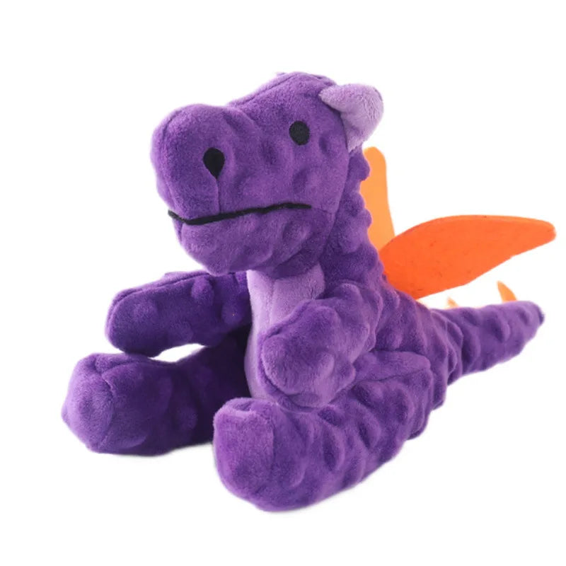 Dragon Plush: Squeaky, Colorful Dragon Toy for Dogs