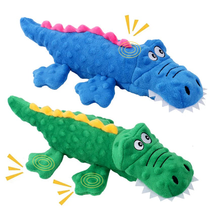 Croco Plush: Crinkly-Legged, Squeaky Crocodile Toy for Dogs