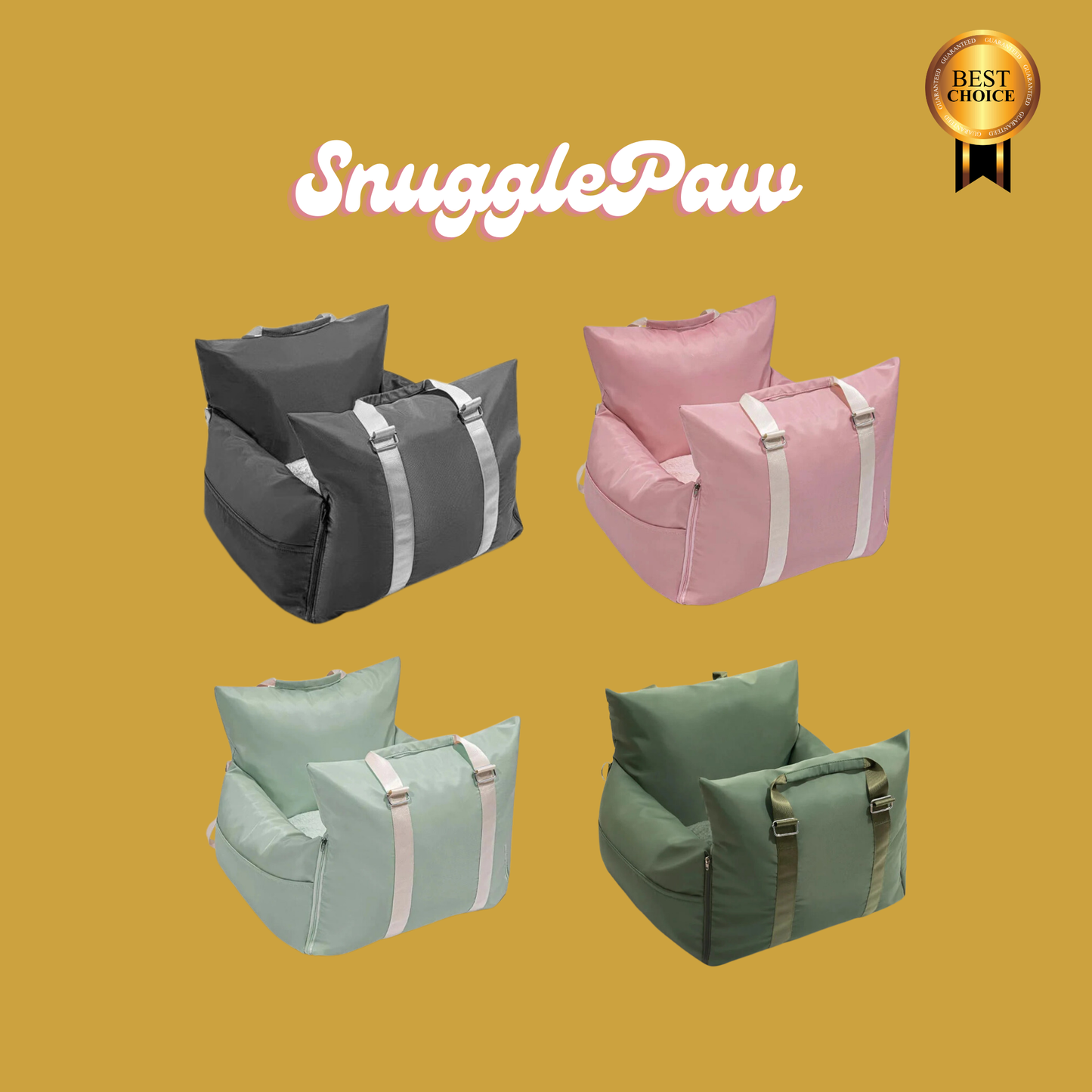 SnugglePaw: Portable Travel Bed for Dogs