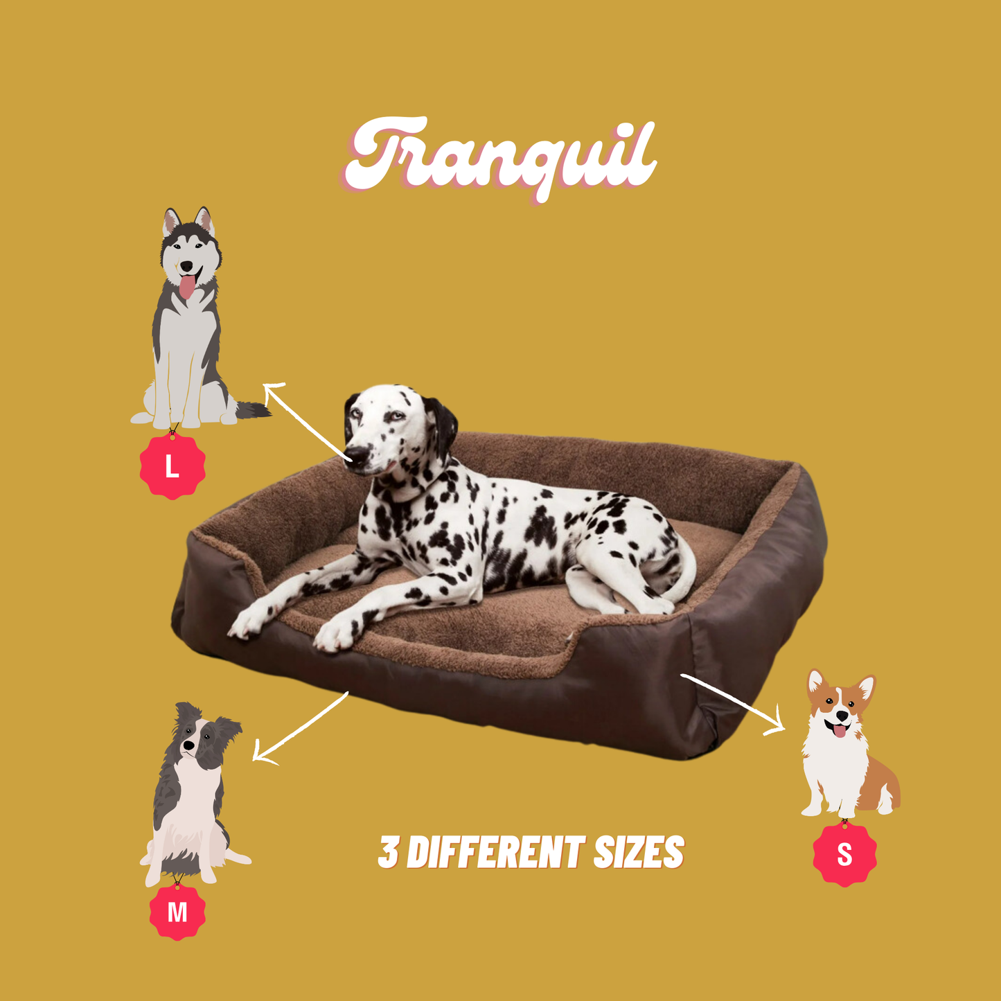 Tranquil: Luxurious Large Dog Sofa Bed