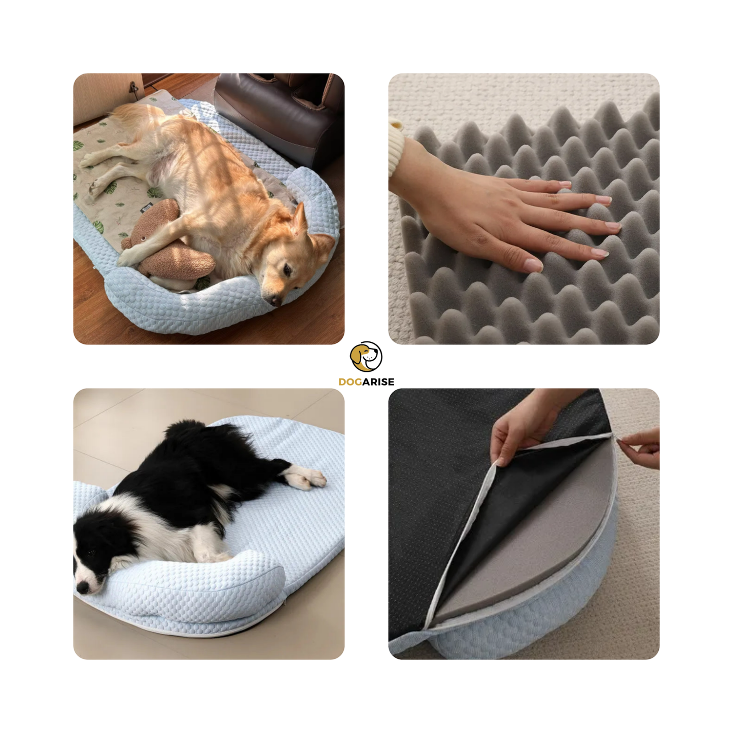 Glacier: Premium Cooling Bed for Dogs with Premium Foam