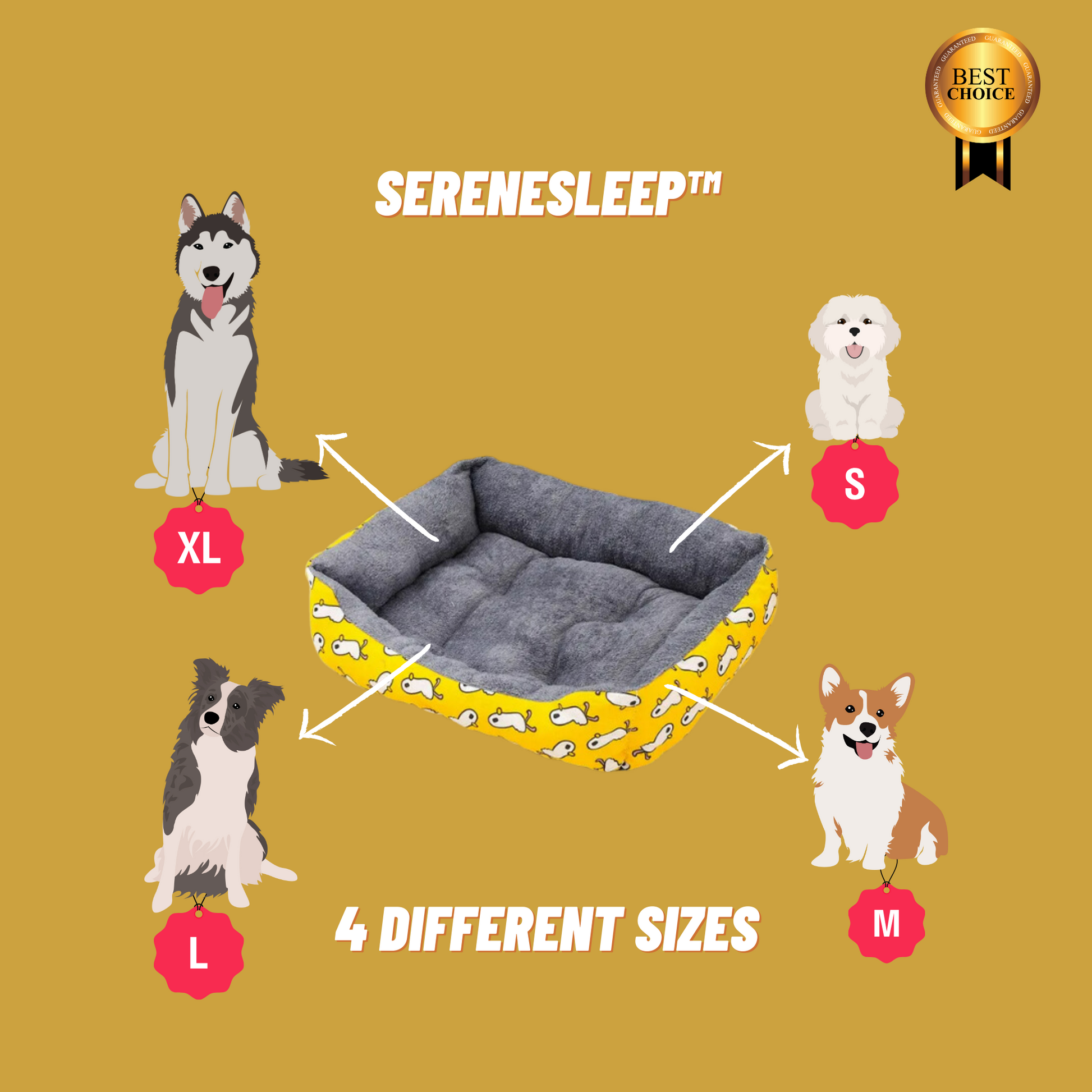 SereneSleep™ - Where Comfort and Tranquility Await Your Pup - Dogarise