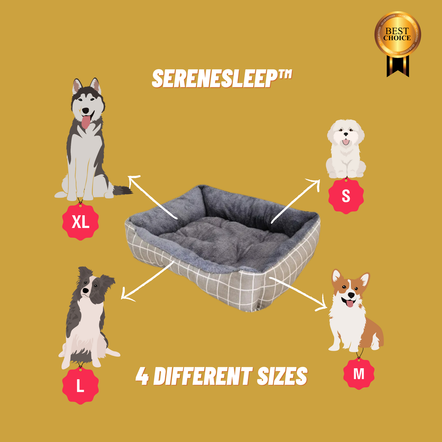 SereneSleep™ - Where Comfort and Tranquility Await Your Pup - Dogarise