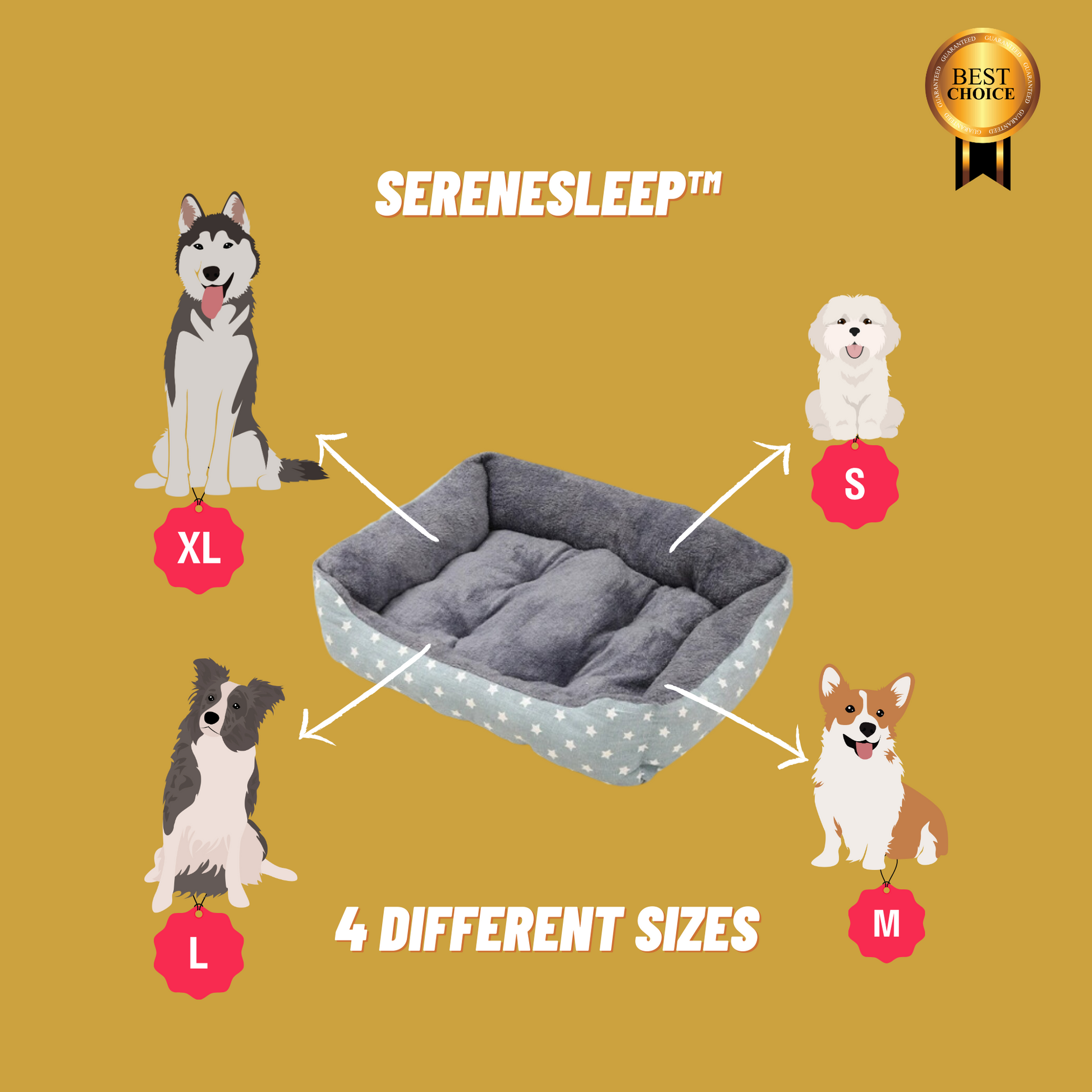 SereneSleep™ - Where Comfort and Tranquility Await Your Pup - Dogarise